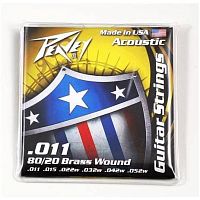 PEAVEY 80/20 Acoustic Brass Wound Strings 11s